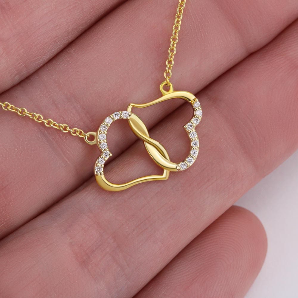 Solid 10k Gold & Diamond | To My Mommy | Everlasting Love Necklace