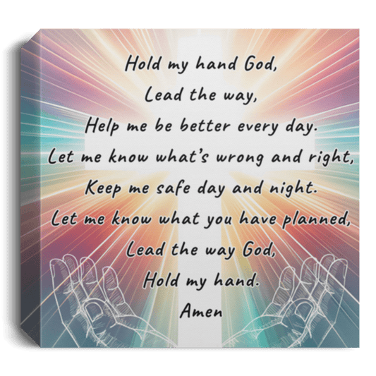 Christian Child's Prayer Canvas Wall Art