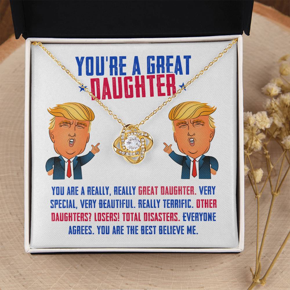 [Limited Edition] Trump Daughter LoveKnot Necklace Gift Set