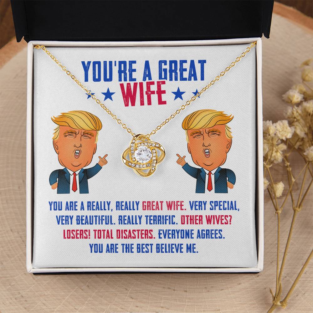 [Limited Edition] Trump Wife LoveKnot Necklace