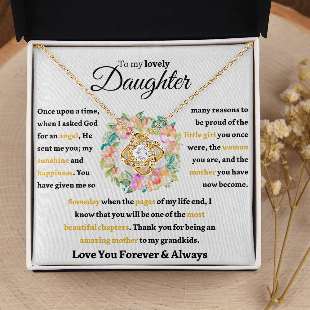 Beautiful Gift for Daughters "Mother's Day Angel" Necklace