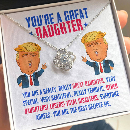 [Limited Edition] Trump Daughter LoveKnot Necklace Gift Set