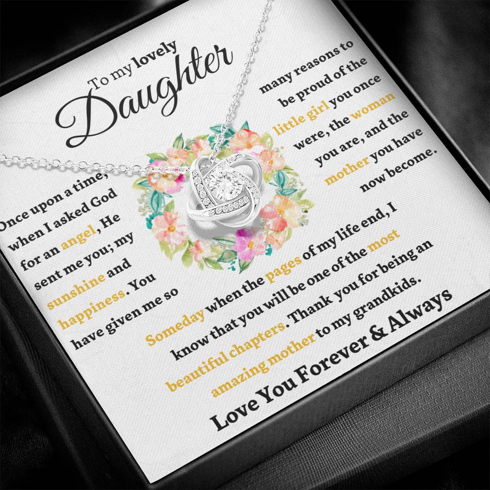 Beautiful Gift for Daughters "Mother's Day Angel" Necklace