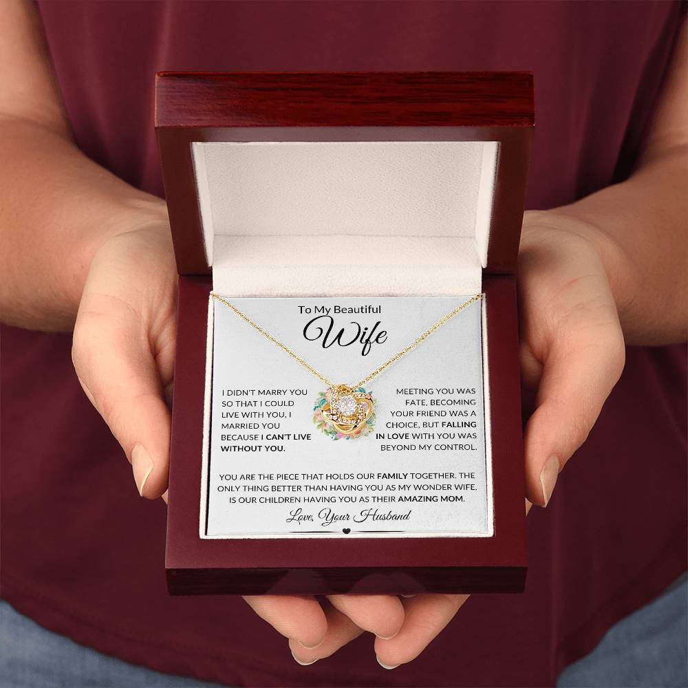 Beautiful Gift For Wife "Meeting You Was Fate Mother's Day" Necklace