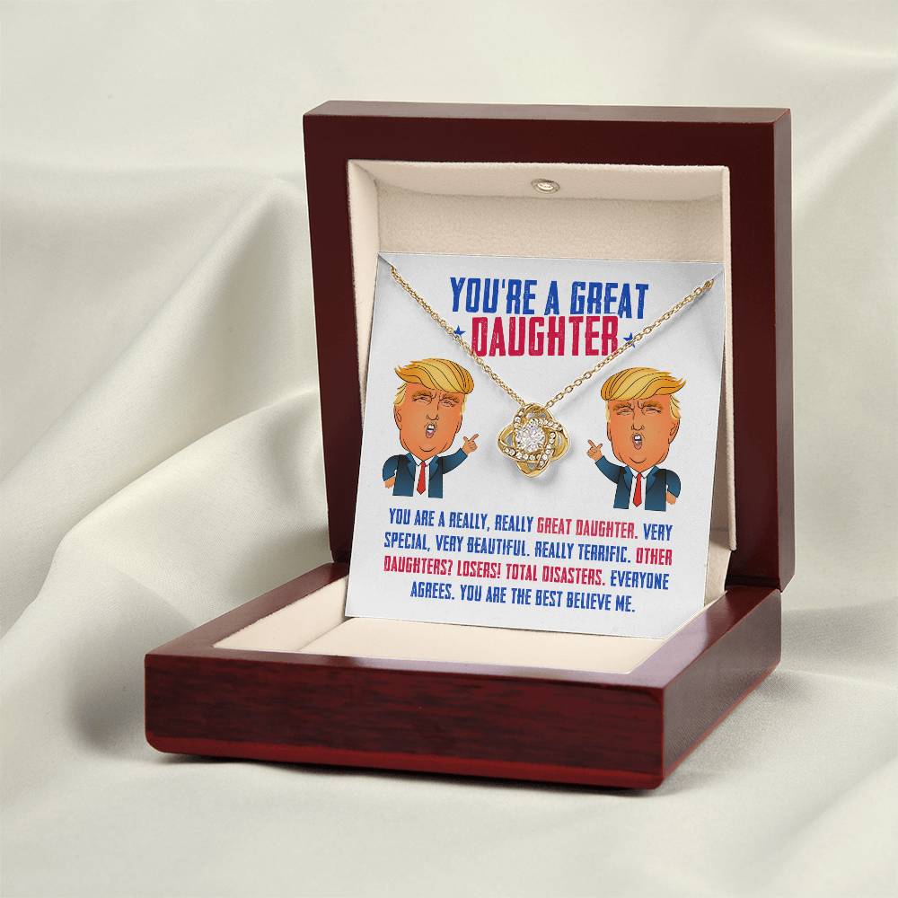 [Limited Edition] Trump Daughter LoveKnot Necklace Gift Set