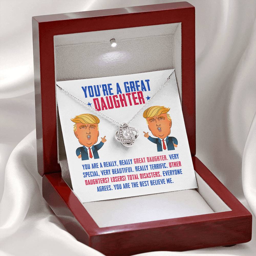 [Limited Edition] Trump Daughter LoveKnot Necklace Gift Set