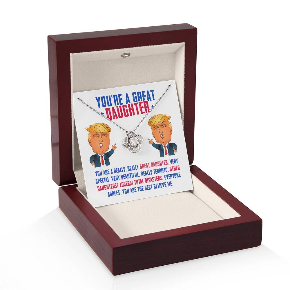 [Limited Edition] Trump Daughter LoveKnot Necklace Gift Set