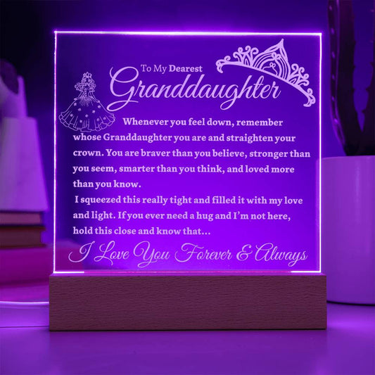 Beautiful "Little Princess" Acrylic Night Light
