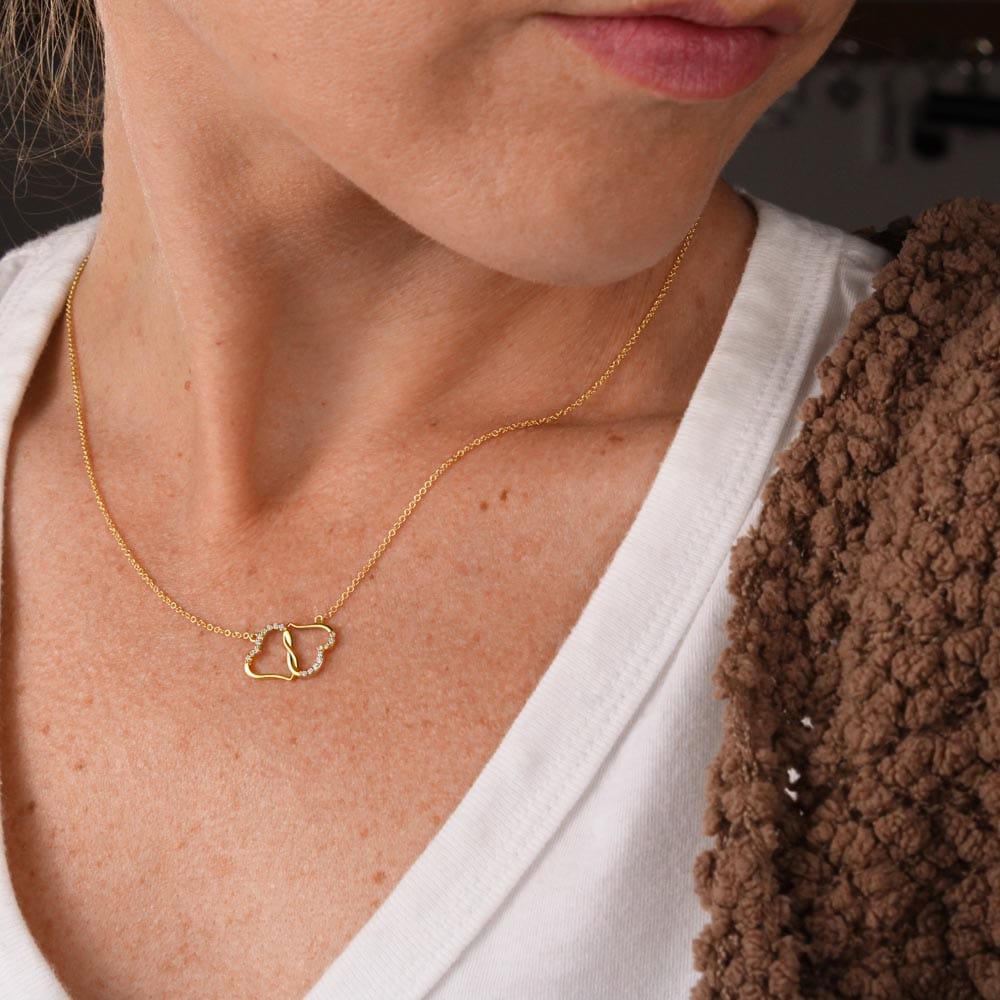 Solid 10k Gold & Diamond | To My Mommy | Everlasting Love Necklace